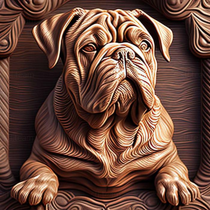 3D model Alapakh Bulldog dog (STL)